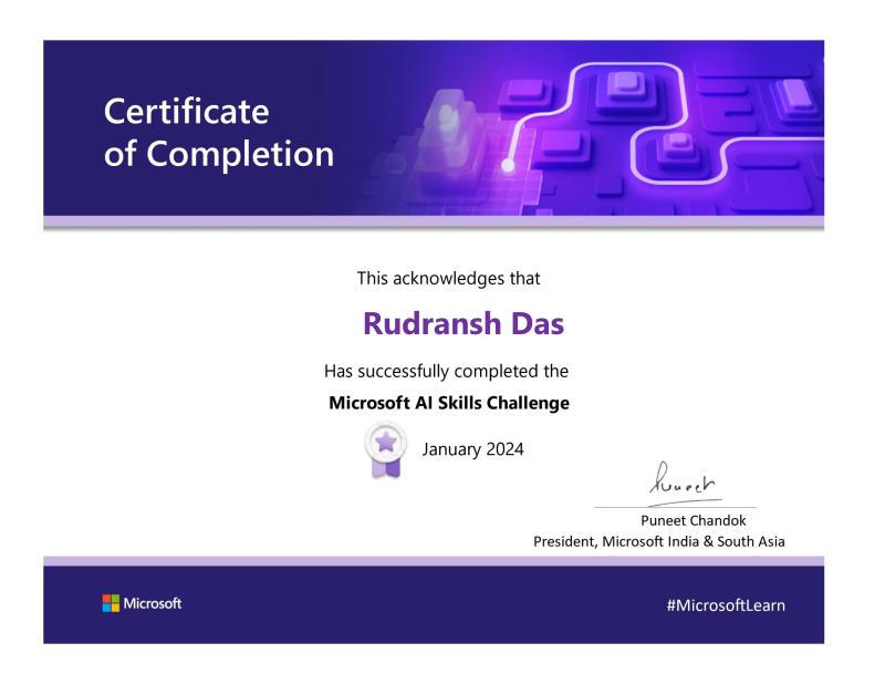 Microsoft AI Odyssey Challenge