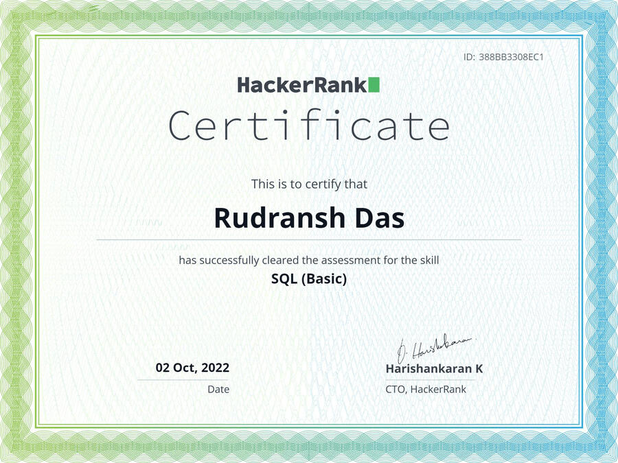 SQL (Basic) Certificate
