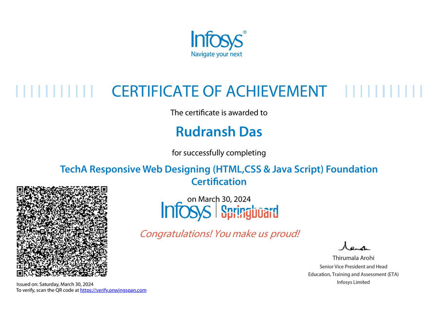 HTML, CSS & JavaScript Foundation