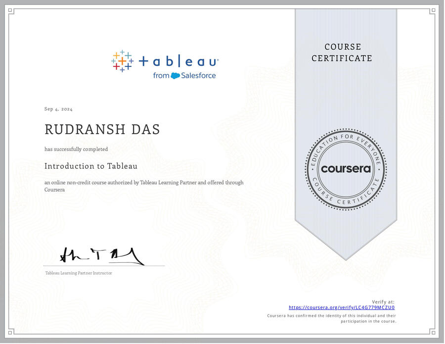 Introduction to Tableau